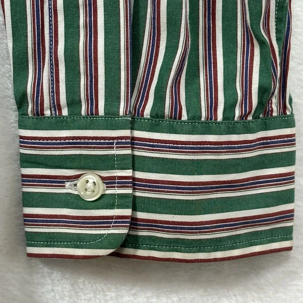 Polo Ralph Lauren Button Down Men’s Size XL CUSTOM Fit‎ Striped Green Pink